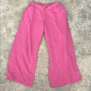 Pink Wide-Leg Pants